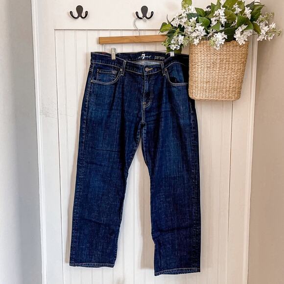 7 For All Mankind Carsen Easy Straight Jeans 38 - Picture 1 of 8